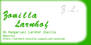 zomilla larnhof business card